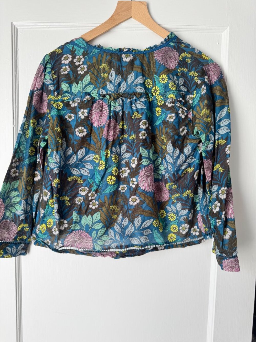 Abigail Borg for J.Crew Silk Blend Prairie Top - S - Picture 5 of 7